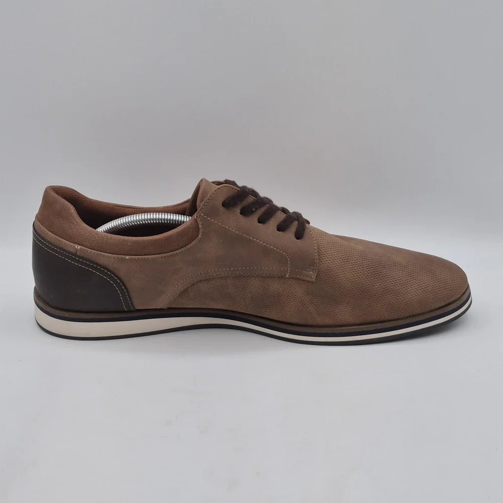 Aldo Shoes Mens Size 13 Brown Tan Derby Casual Lace Up Dress Oxford Two‎ Tone